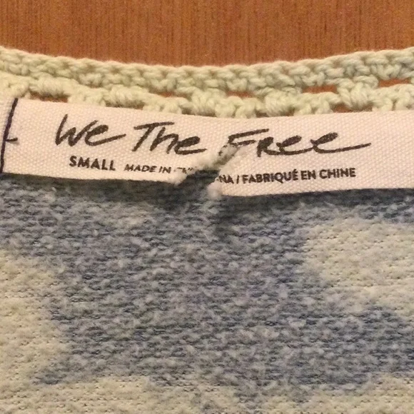 NWOT Free People Tie Dye Zip Up Sweatshirt - Picture 9 of 10